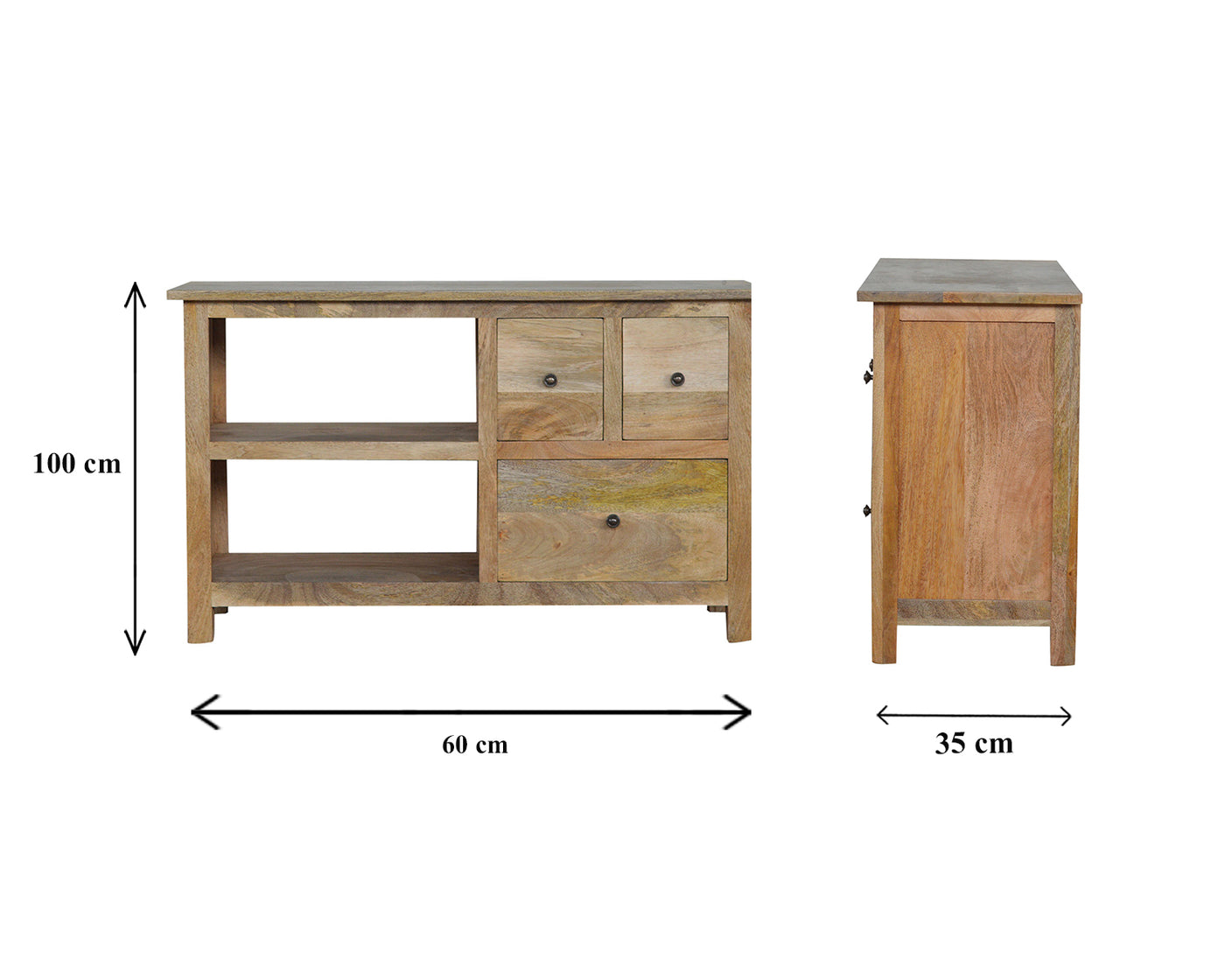 3 Drawer Country Media Unit