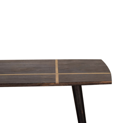 Ash Black Brass Inlay Coffee Table