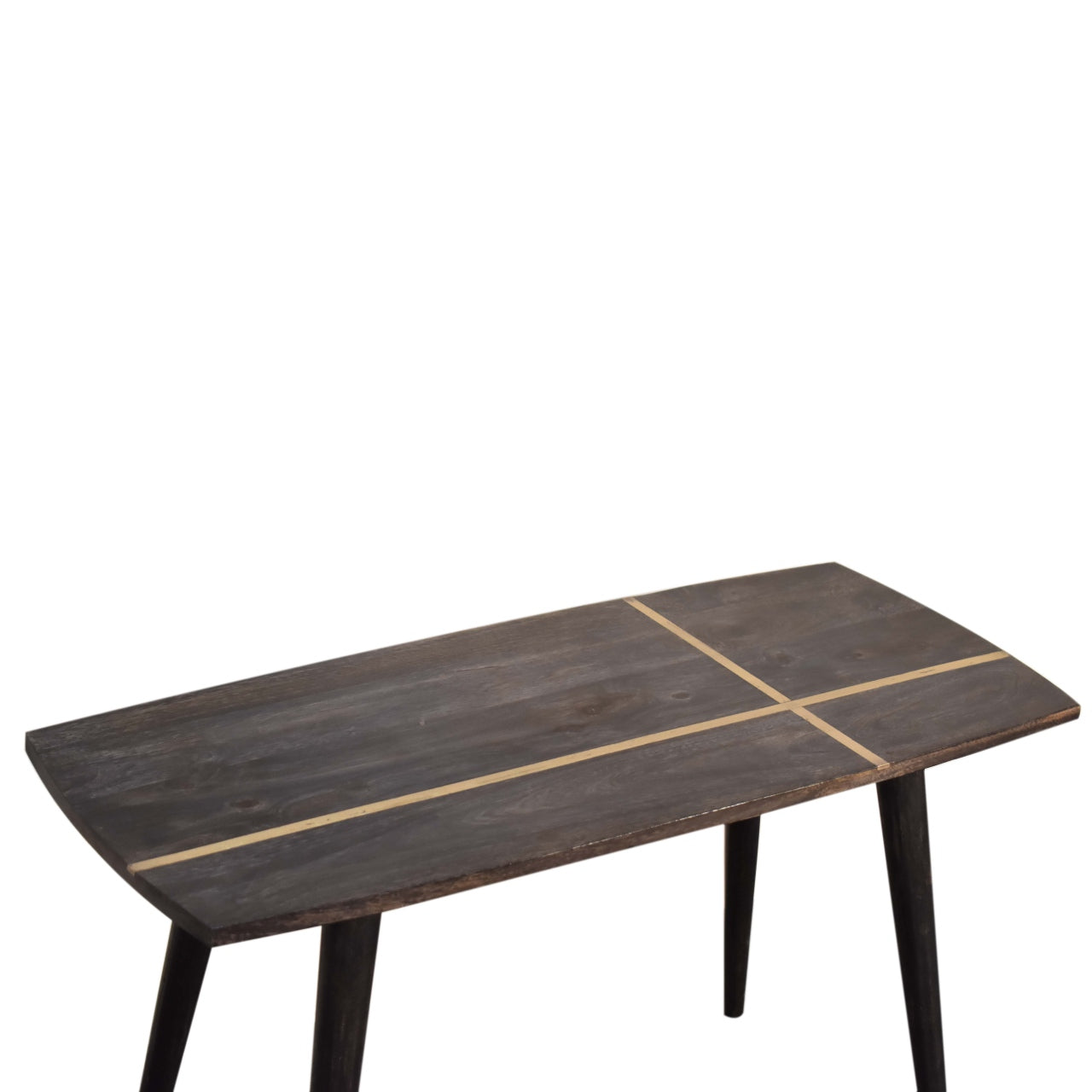 Ash Black Brass Inlay Coffee Table