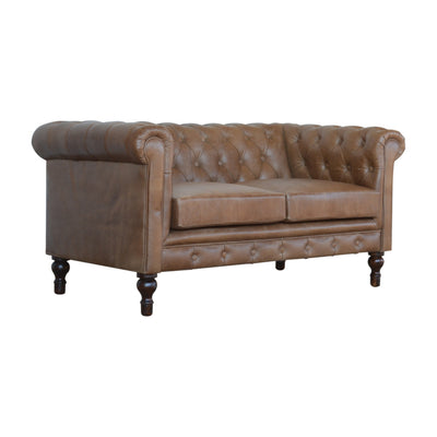 Buffalo Leather Chesterfield Sofa