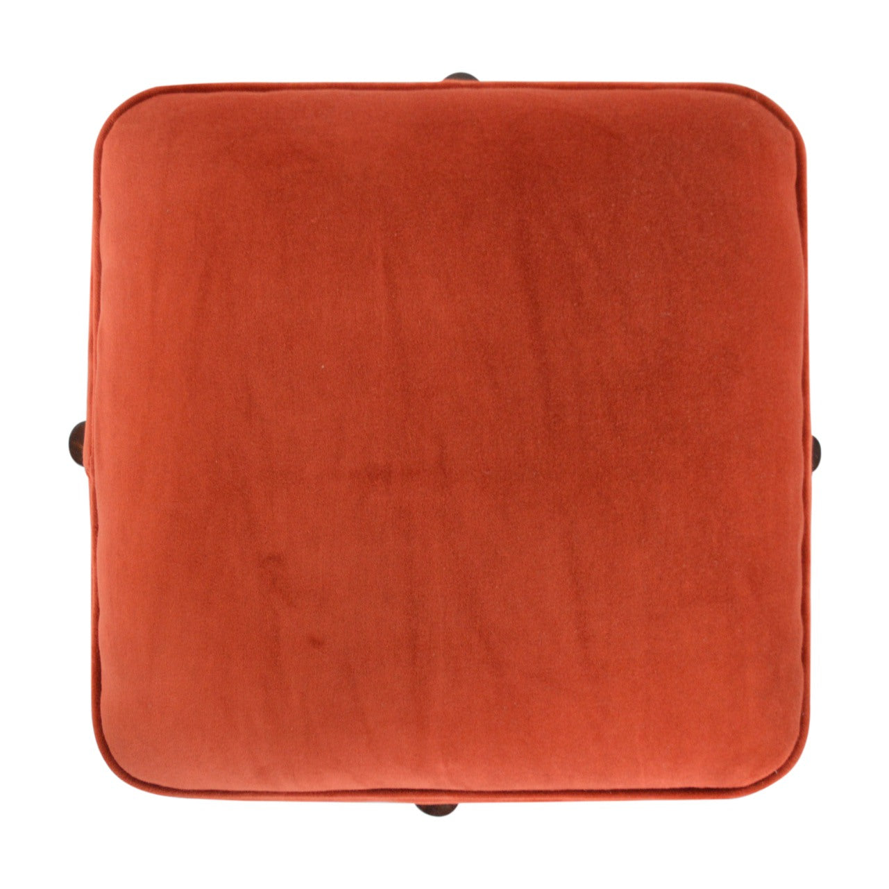 Brick Velvet Solid Wood Footstool