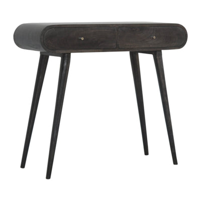 Ash Black Curve Console Table