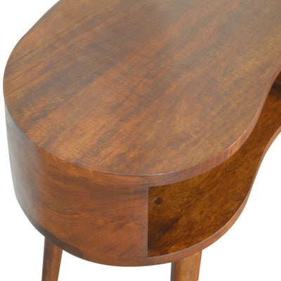 Chestnut Rounded Writing Desk