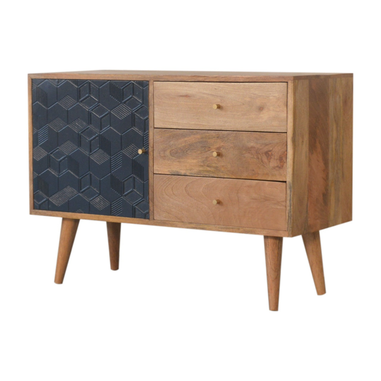 Acadia Black Cabinet with Drawers