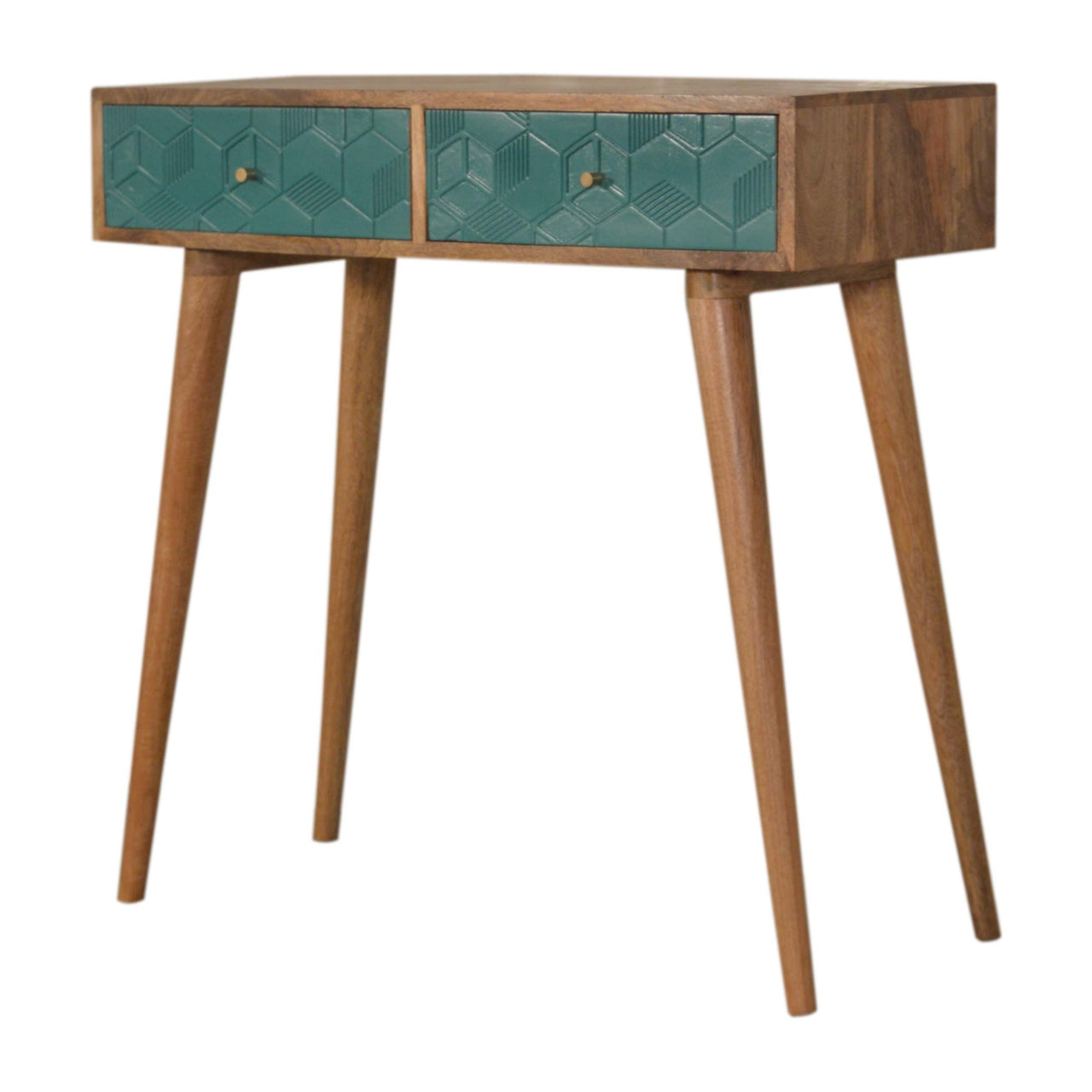 Acadia Teal Console Table