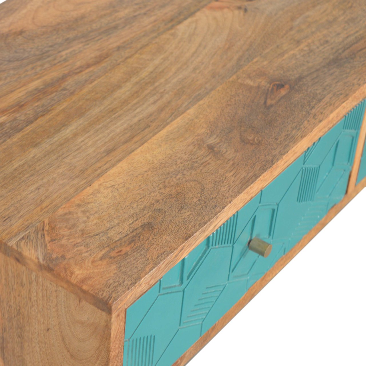 Acadia Teal Console Table