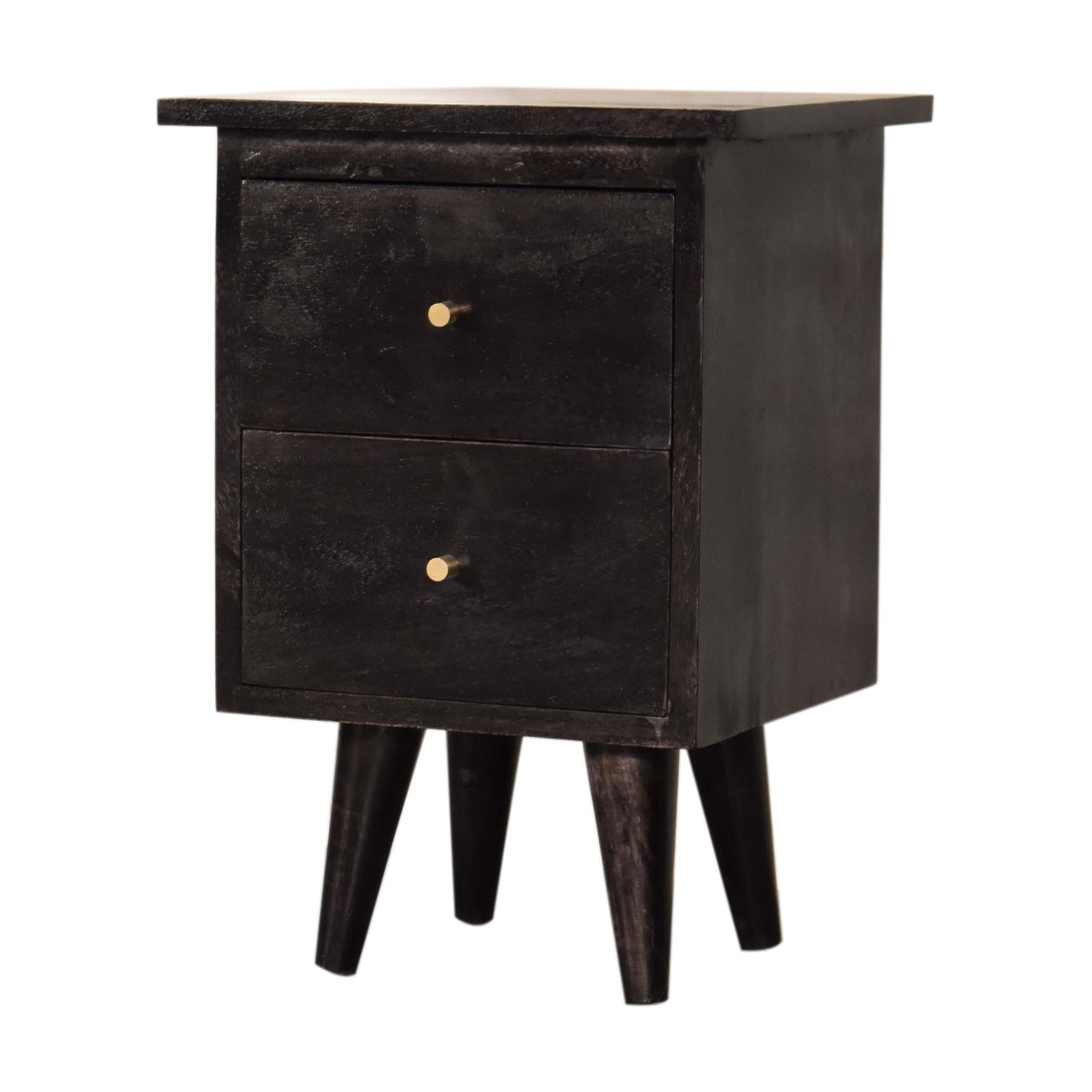 Black Hand Painted Bedside