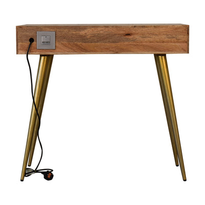 Cement Brass Cable Writing Desk