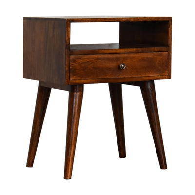 Modern Chestnut Solid Wood Bedside