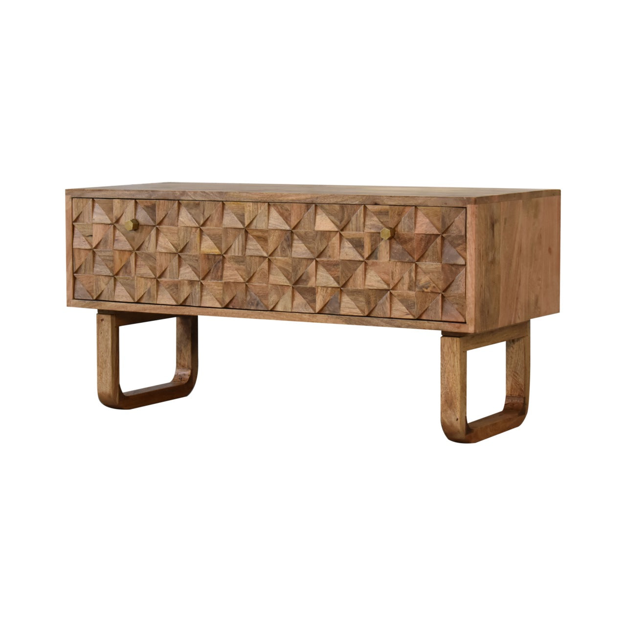 'U' Oak-ish Pineapple Bench