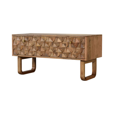 'U' Oak-ish Pineapple Bench