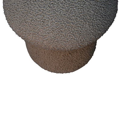 Mud Boucle Mushroom Footstool