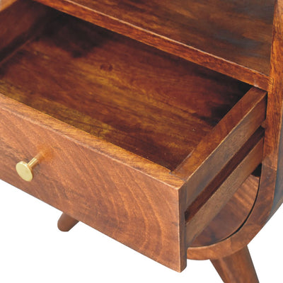 Split Chestnut Bedside