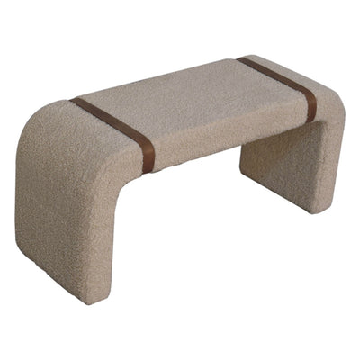 Boucle Leather Strap Bench