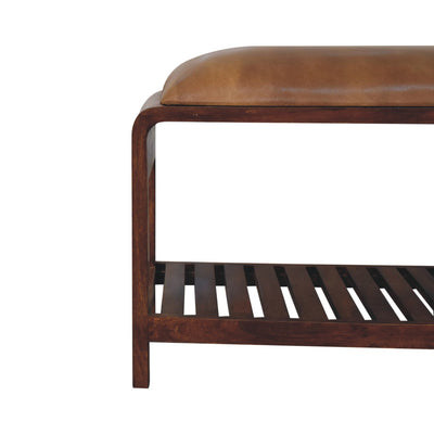 Buffalo Slatted Square Bench