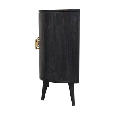 Ash Black T-Bar Quad Cabinet