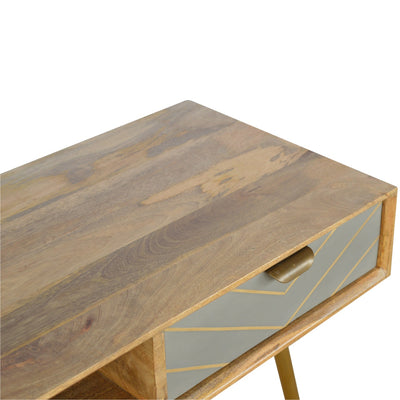 Cement Brass Writing Desk