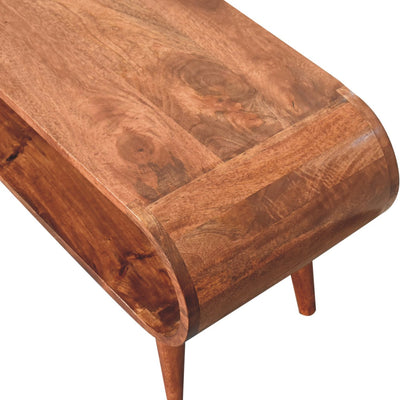 Amaya Nordic Style Honey Caramel Coffee Table