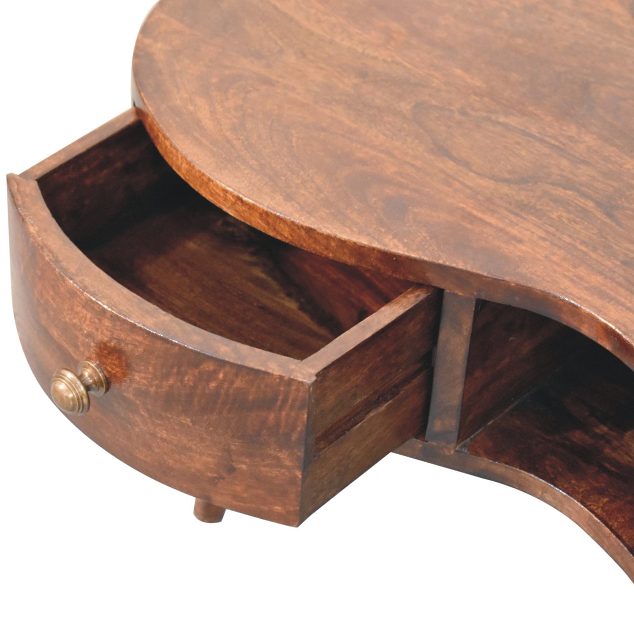 California Walnut Wave Coffee Table