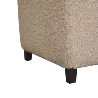 Bliss Cream Bouclé Ottoman