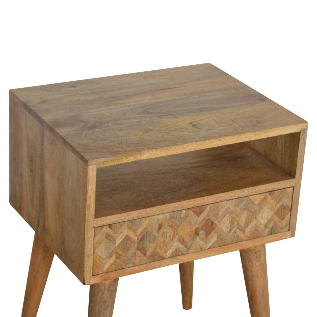 Assorted Oak-ish Open Slot Bedside