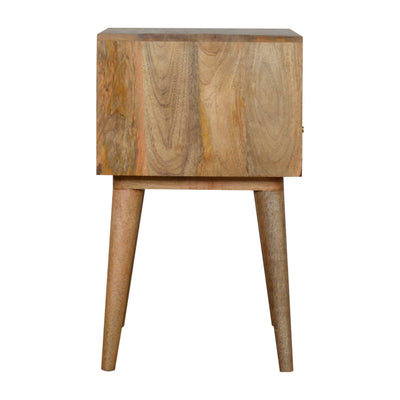 Assorted Oak-ish Open Slot Bedside