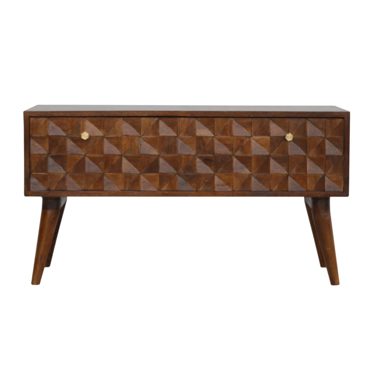 Chestnut Diamond Storage Bench