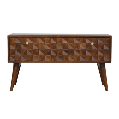 Chestnut Diamond Storage Bench