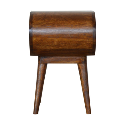 Chestnut Circular Open Bedside