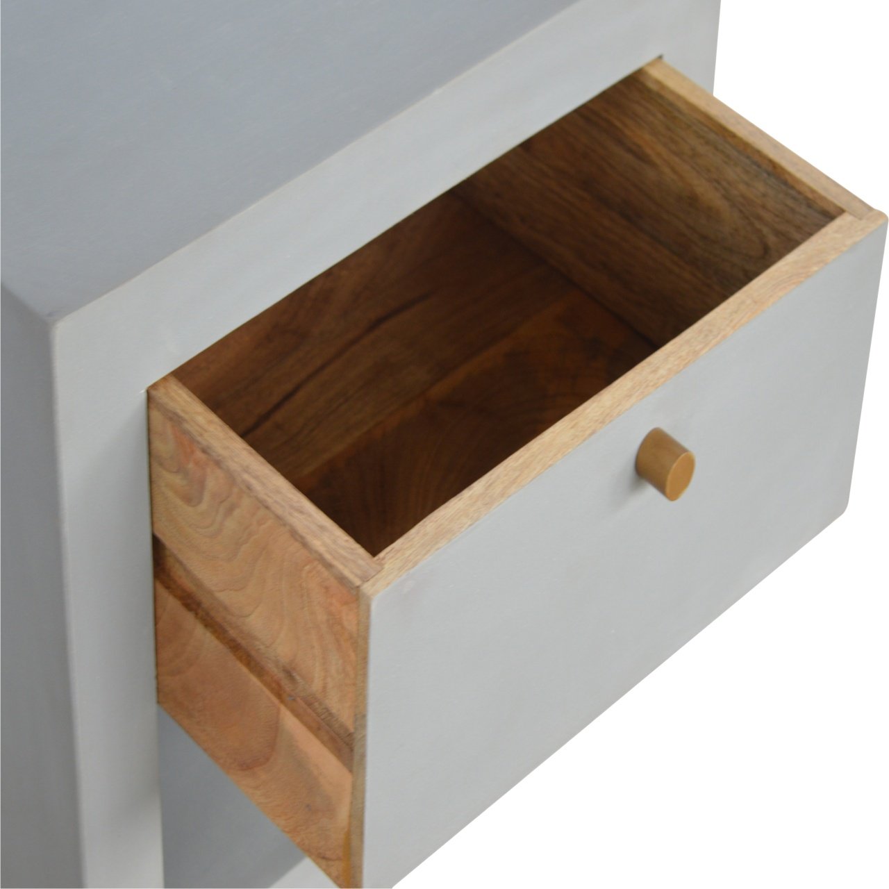 Cement Bedside with Open Slot