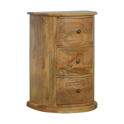 3 Drawer Serpentine Drum Chest