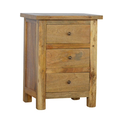 Country 3 Drawer Bedside