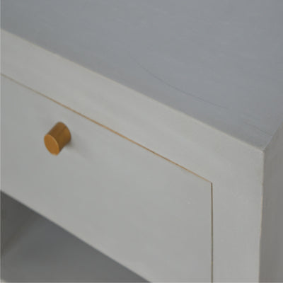 Cement Bedside with Open Slot